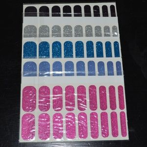 5 Full Sets of Jamberry Glitter Nail Wraps NEW!